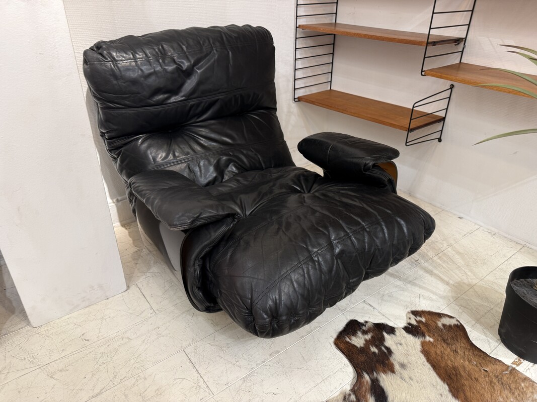 S 286 YO 1 seat Marsala ligne Roset black leather