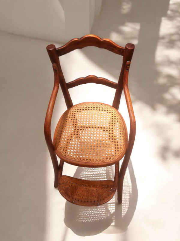 S 291 JC Gebruder Thonet Austria Children's Curved Beech Wood Chair Ca. 1900