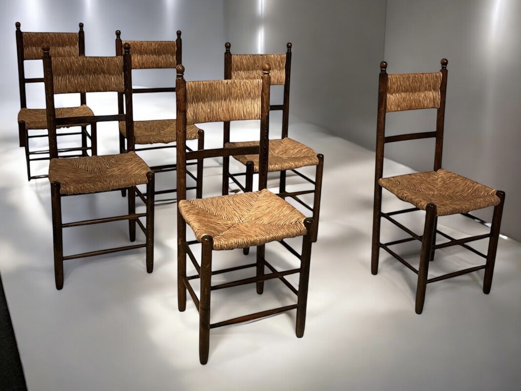 S 300 OB set of 6 rattan chairs 