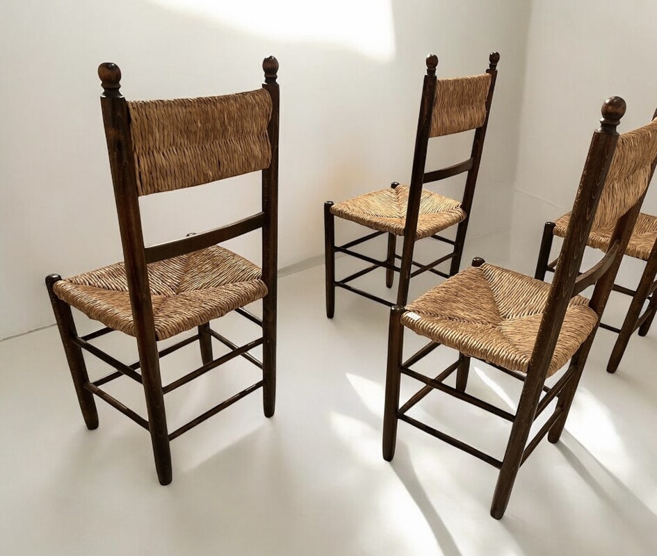 S 300 OB set of 6 rattan chairs 