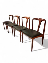S 308 FL Juliane chairs by Johannes Andersen, Uldum Mobelfabrik, Denmark, 1960’s