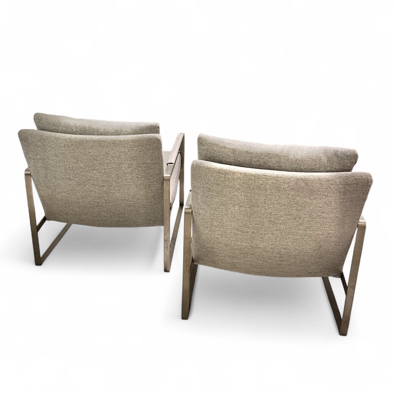 S 309 CW pair of grey armchairs 