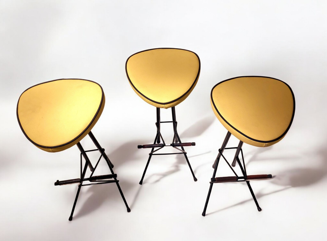 S 310 JC Set 3 bar stools by Willy Vander Meeren