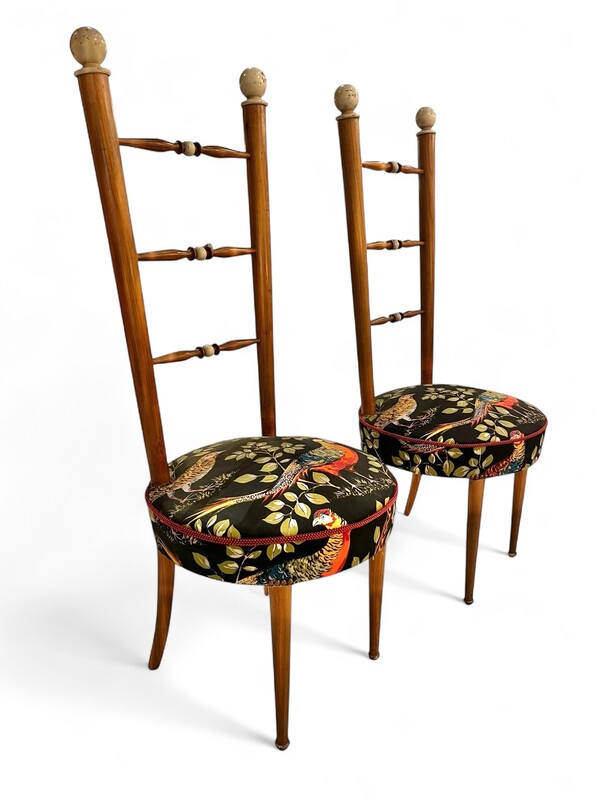 S 326 FL pair of Italian chairs, 1940’s
