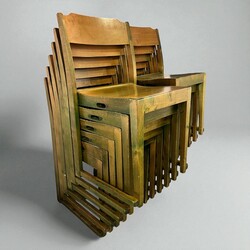 S 331 DAN stackable chairs by Sven Markelius, Sweden 