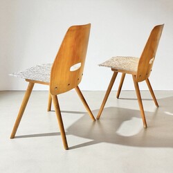 S 337 JD/RC set of 4 vintage chairs by Frantisek Jirak for Tatra, 1965