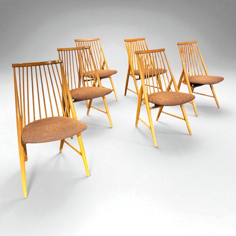 S 339 CL  set of 6 scandinavian chairs 