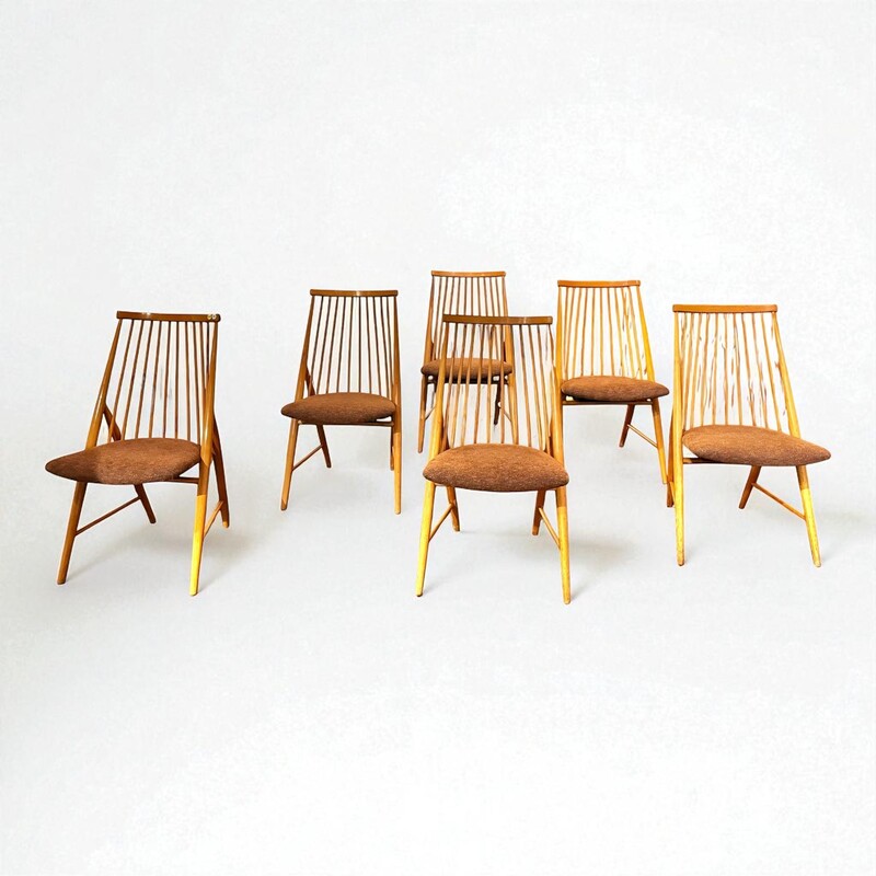 S 339 CL  set of 6 scandinavian chairs 