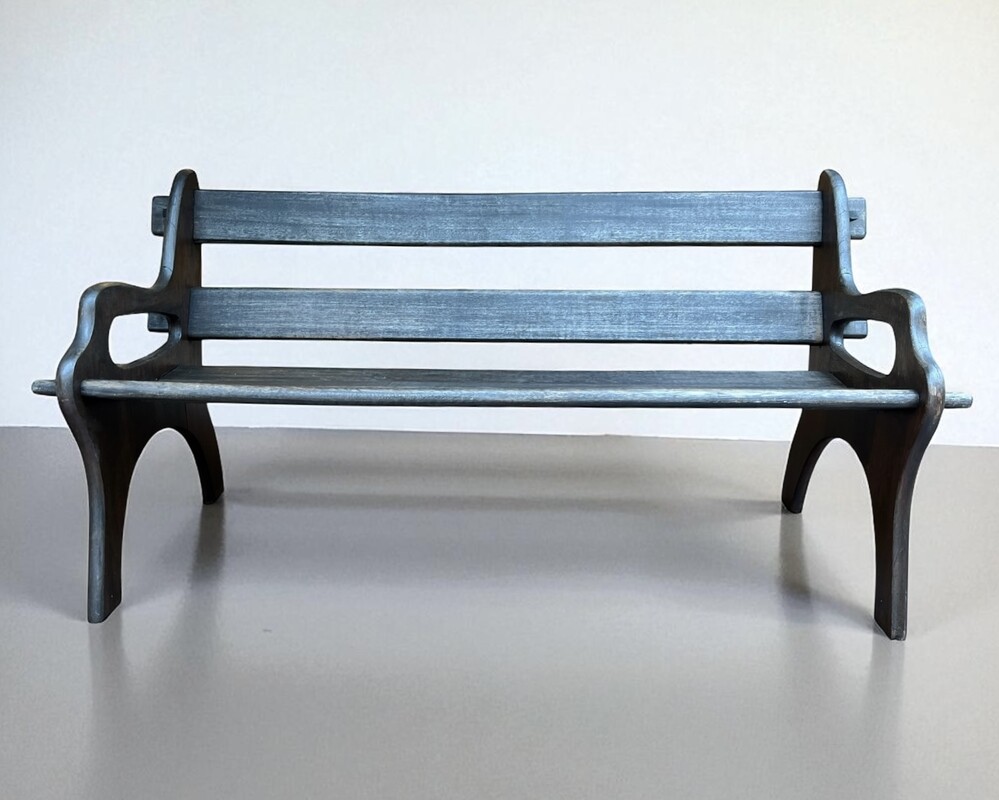 S 341 JFC brutalist wood bench 