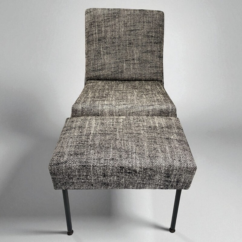 S 342 JB Troika chair & Ottoman 1960s Design Pierre Guariche for Airborne, France