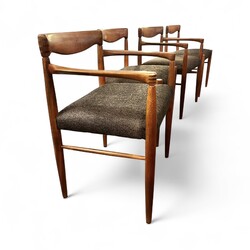 S 343 RP set of 2 chairs and 2 armchairs by Bramin 
