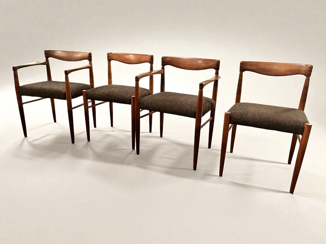 S 343 RP set of 2 chairs and 2 armchairs by Bramin 