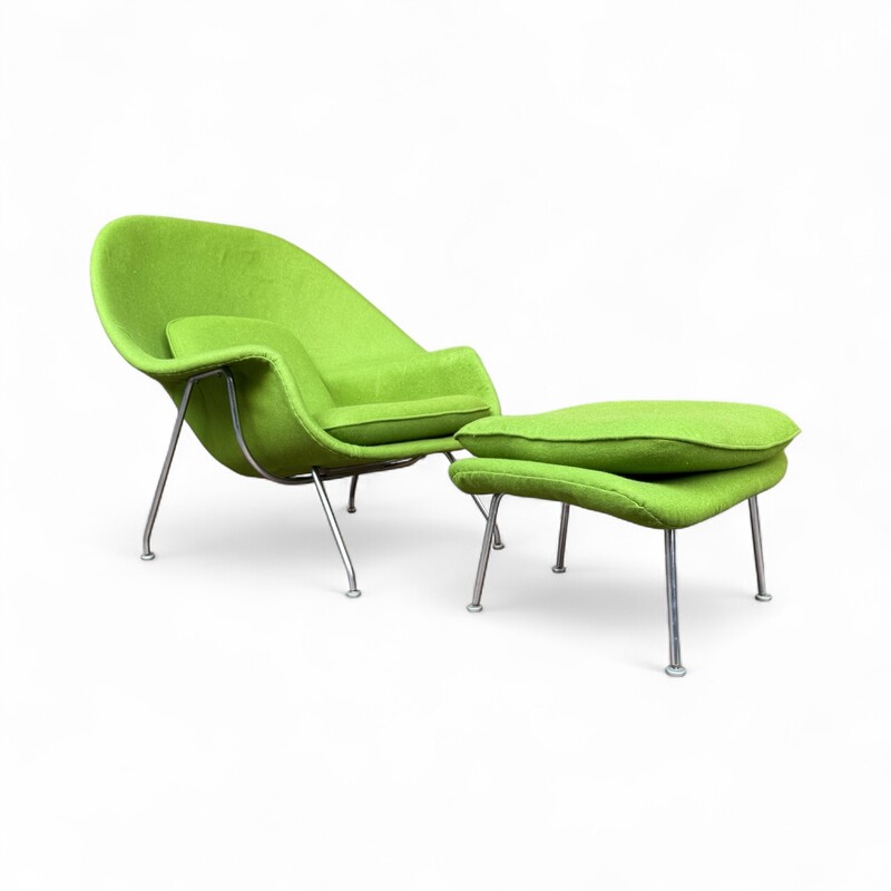 S 348 AG Womb Chair and ottoman 1st edition by E. Saarinen