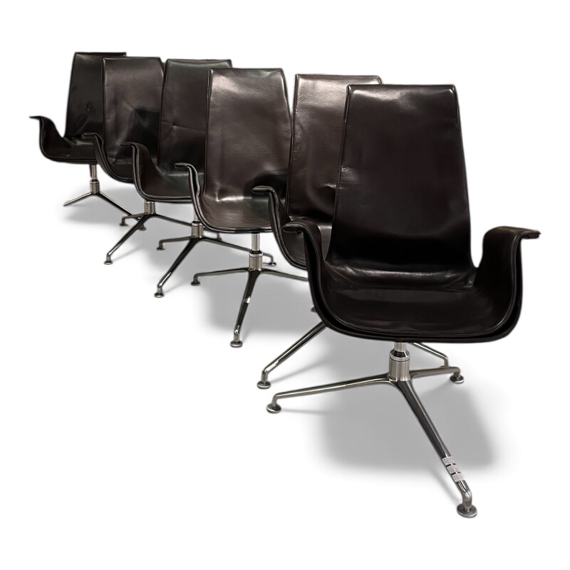 S 372 FL Walter Knoll leather armchairs, model FK679