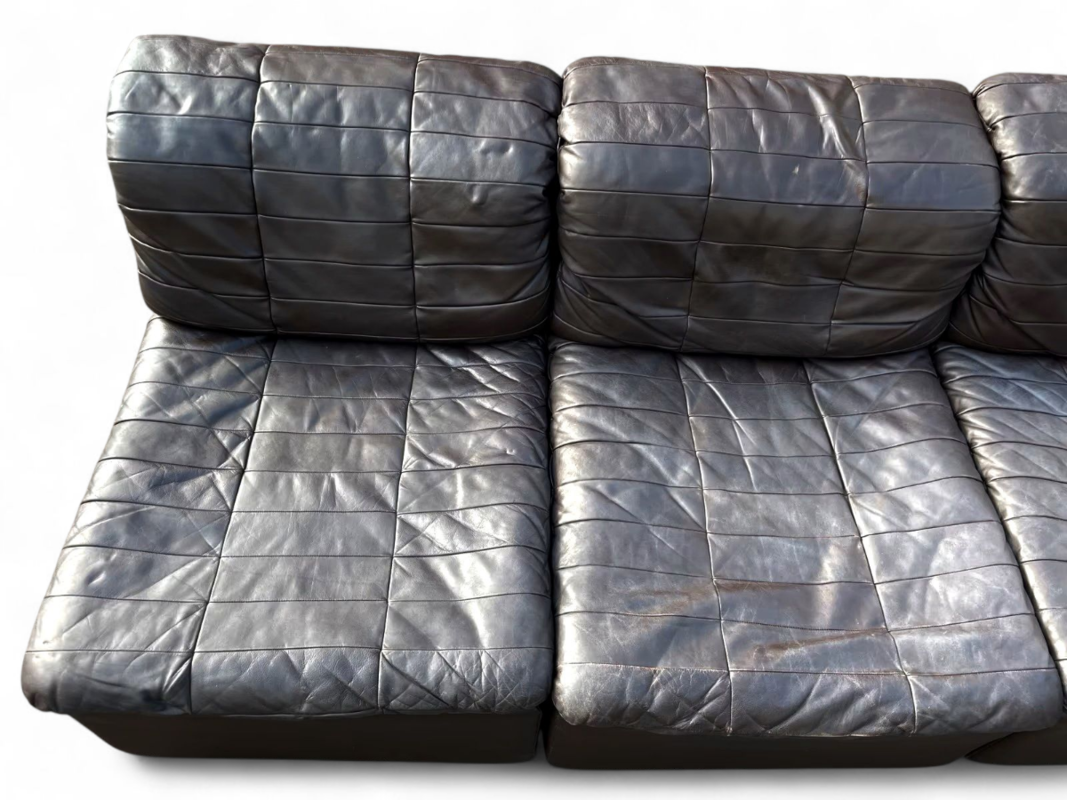 S 379 JC Leather modular sofa by Cor 1970s