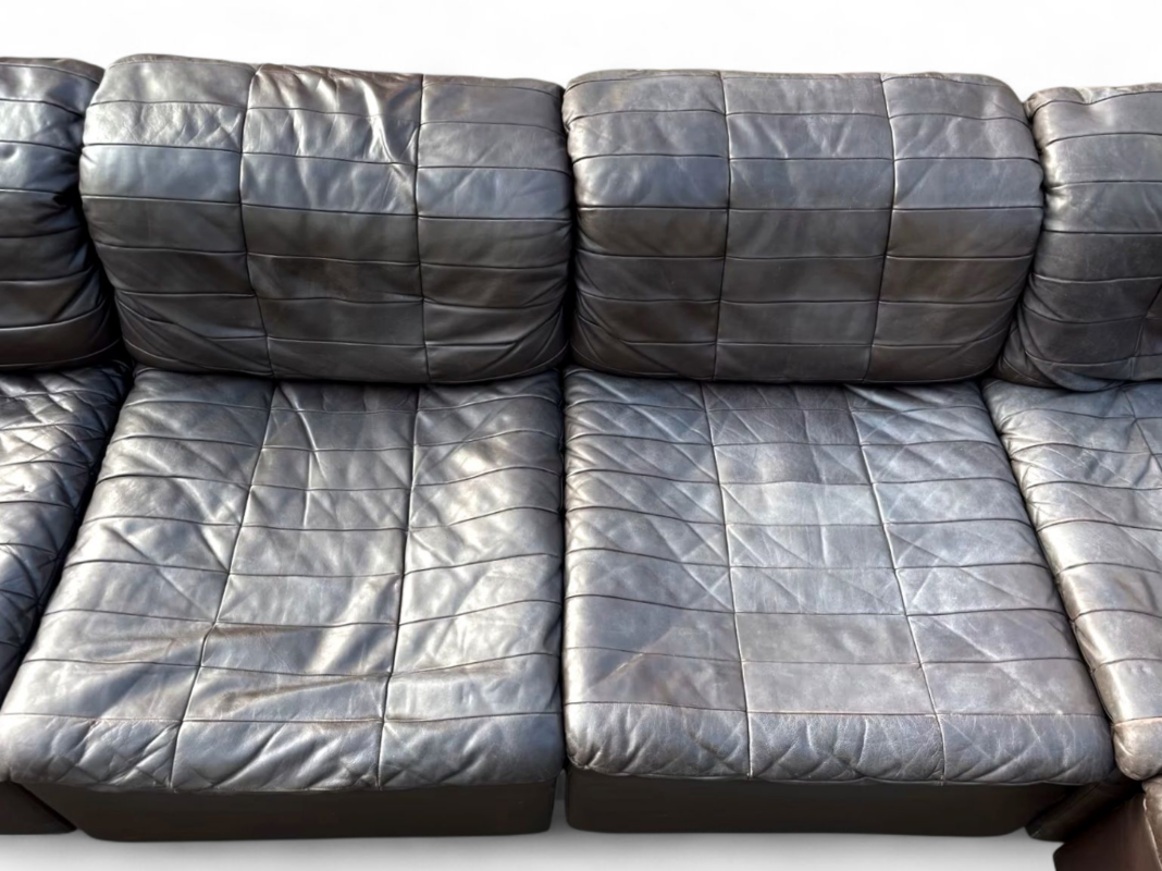 S 379 JC Leather modular sofa by Cor 1970s