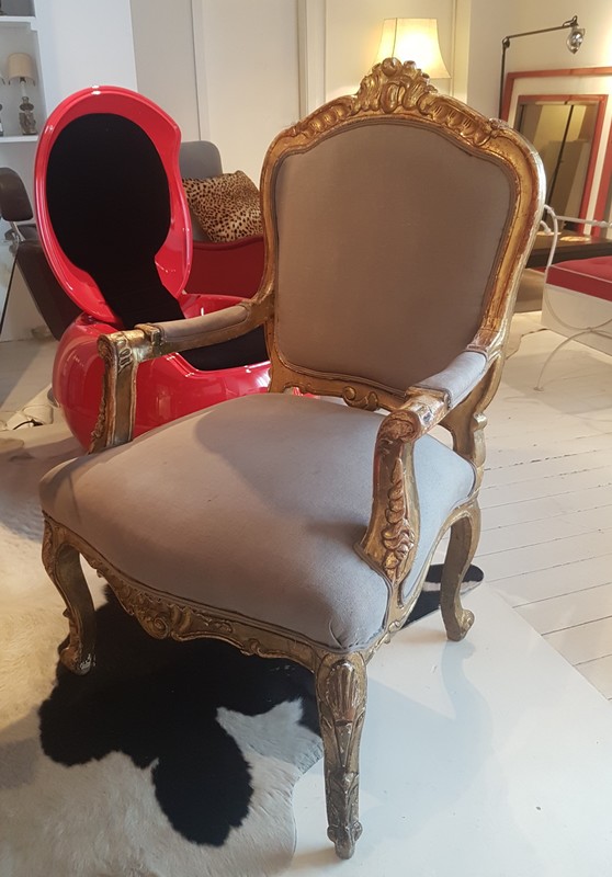 S 380 YD 2 pairs italian armchairs Ca 1900