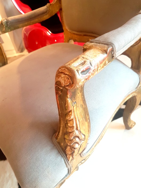 S 380 YD 2 pairs italian armchairs Ca 1900