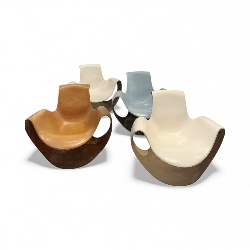 S 381 APO set of 4 « Albatros » seats by Danielle Quarante for Airborne 