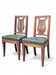 S 382 APO pair of neoclassical empire chairs by Jacob- Desmalter, XIX century 