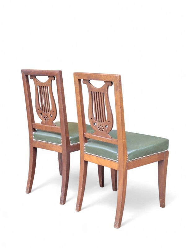 S 382 APO pair of neoclassical empire chairs by Jacob- Desmalter, XIX century 