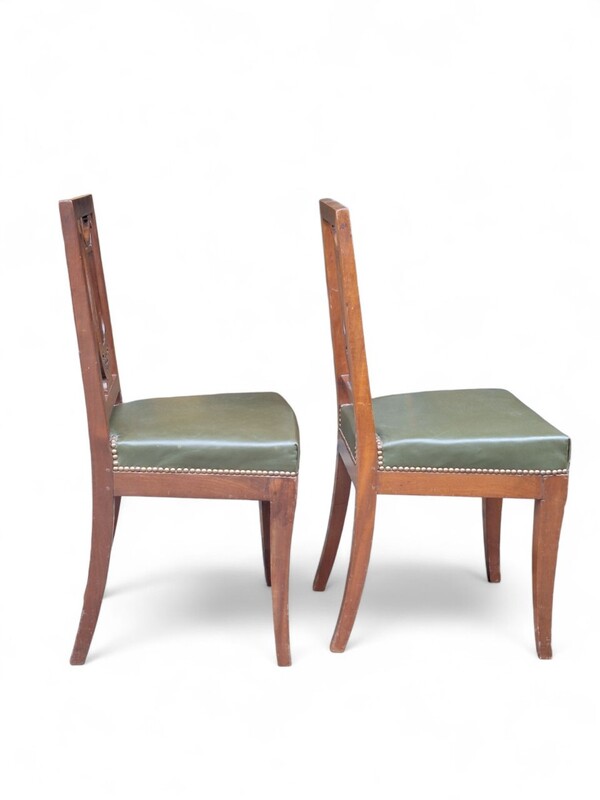 S 382 APO pair of neoclassical empire chairs by Jacob- Desmalter, XIX century 