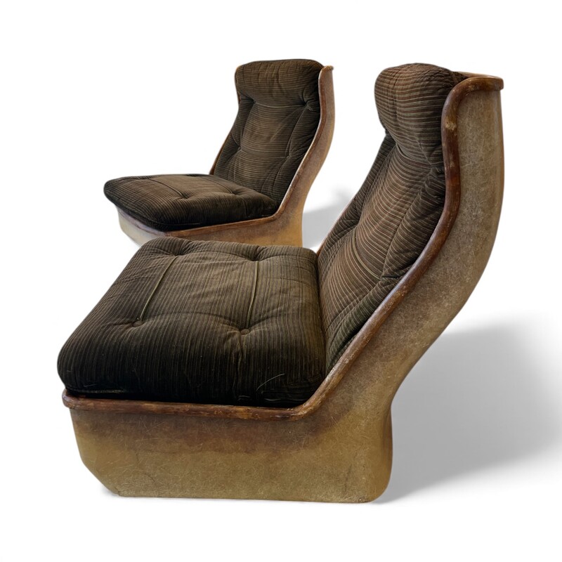 S 385 SC pair of fiberglass seats for Airborne