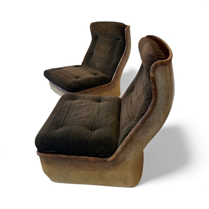 S 385 SC pair of fiberglass seats for Airborne