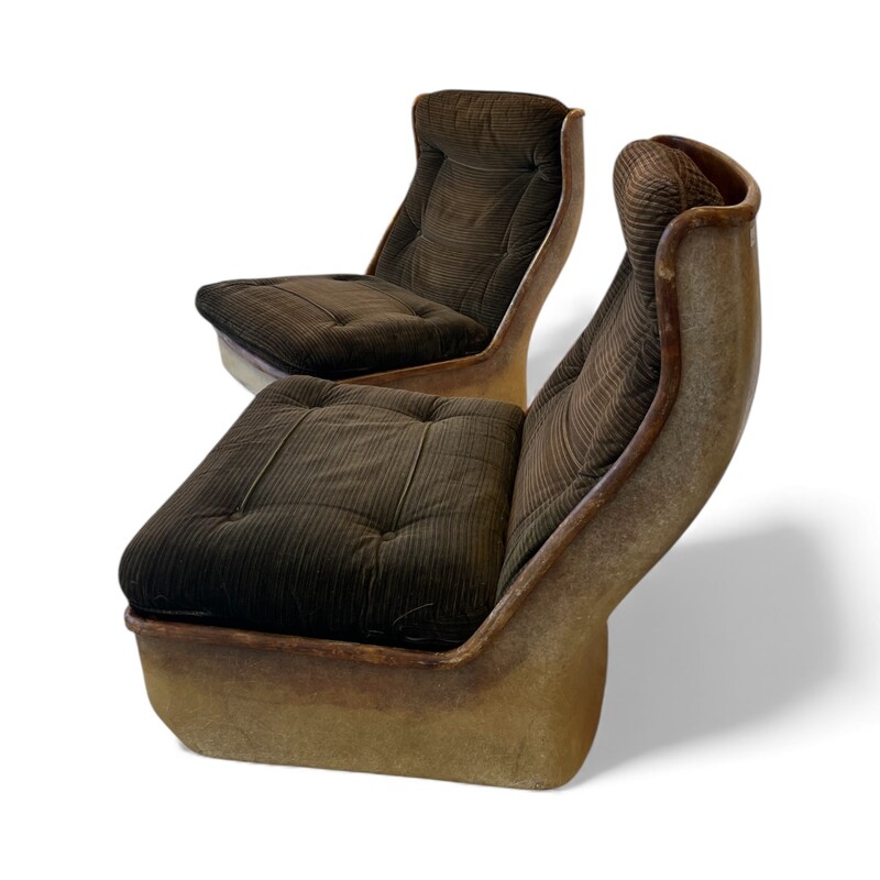 S 385 SC pair of fiberglass seats for Airborne