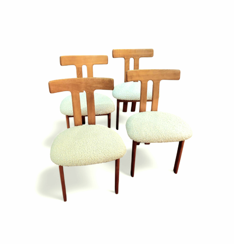 S 391 JC Set reupholstered T-Chairs 