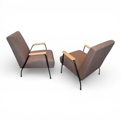 S 399 JD/RC pair of « Rio » armchairs by Pierre Guariche for Meurop, 1960’s