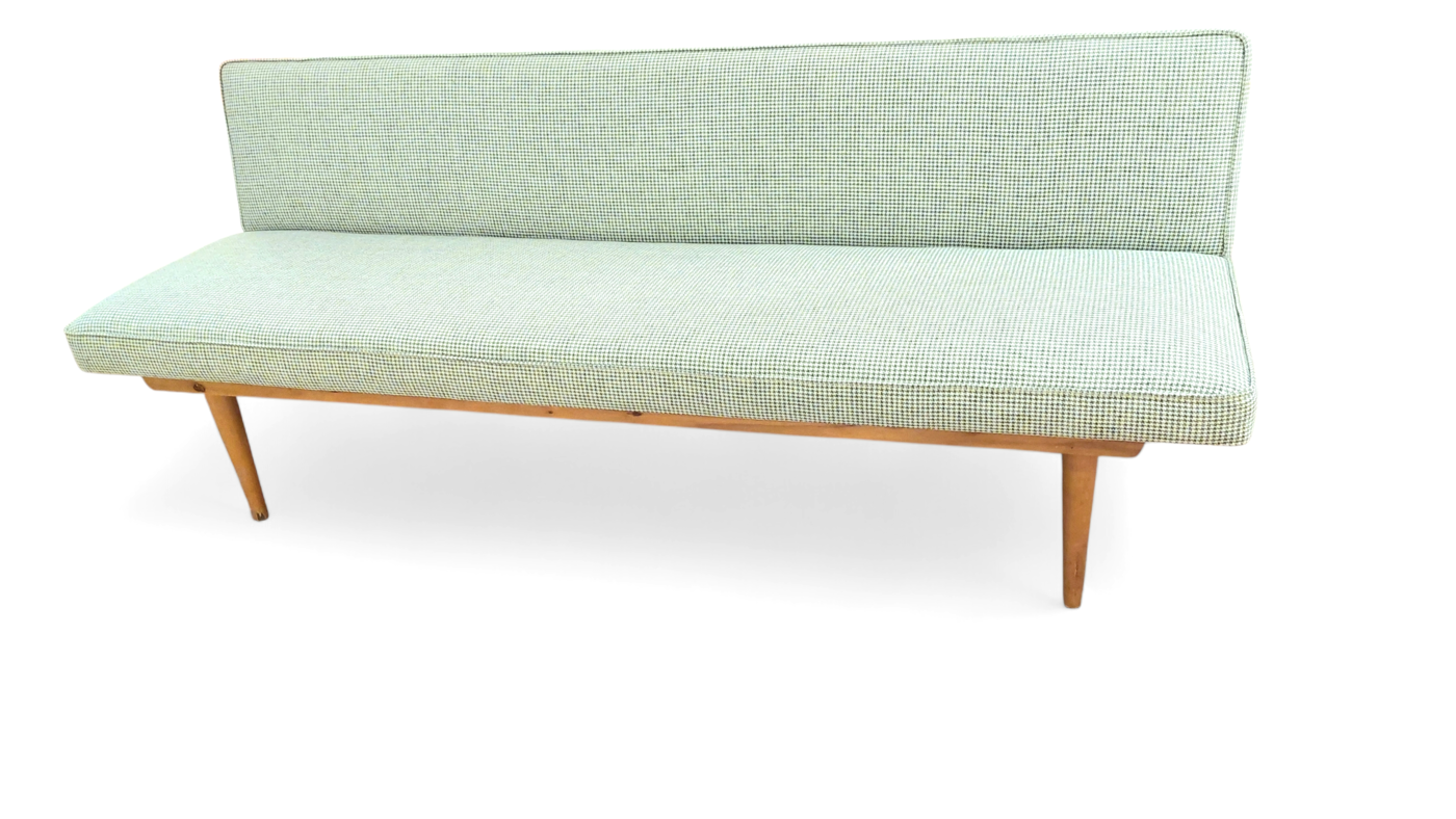 S 403 JC Ajustable sofa daybed 1960s,  new upholstery