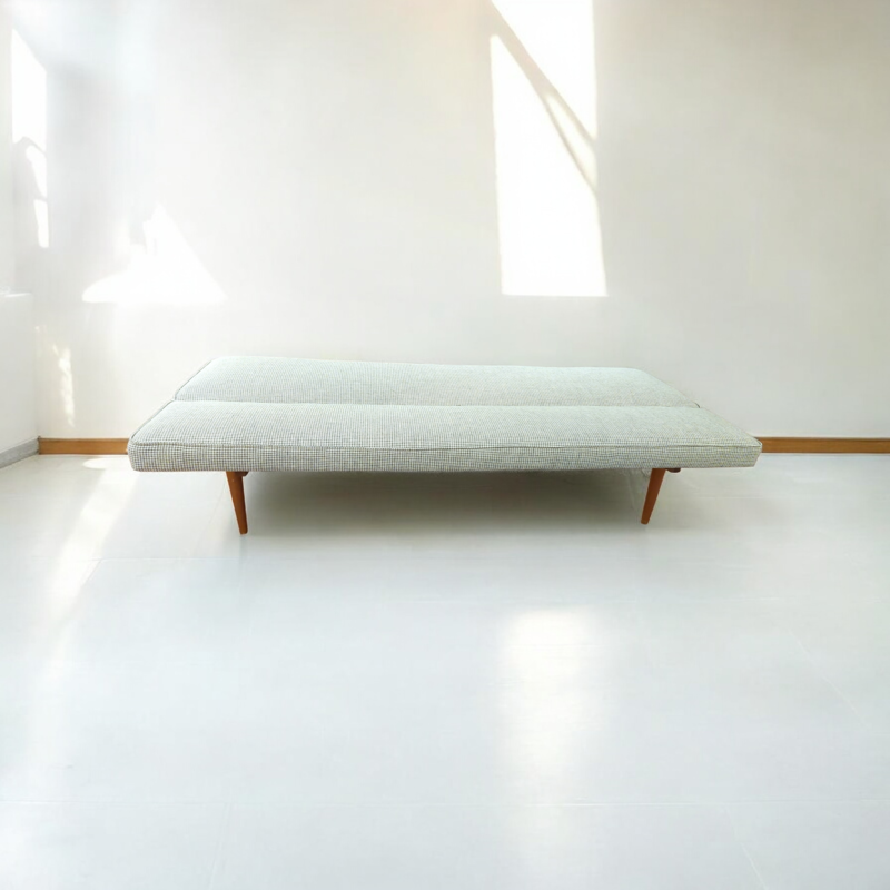 S 403 JC Ajustable sofa daybed 1960s,  new upholstery