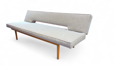 S 406 JC Ajustable sofa daybed 1960s,  new upholstery