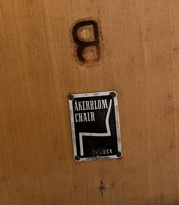 S 407 AG set of 8 Akerblom chairs, Sweden 