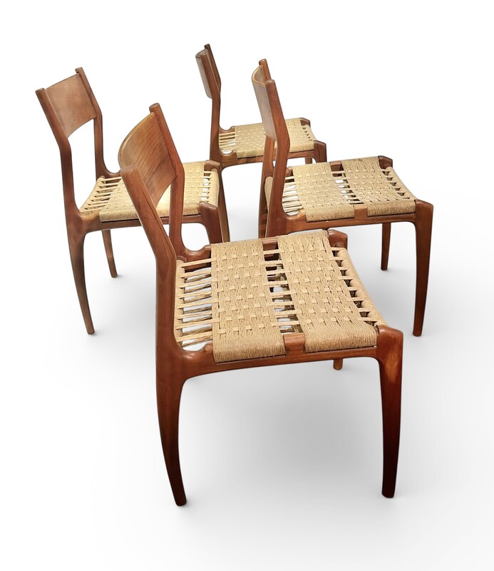 S 507 APO set of 4 Havana chairs by Gessef for Consorzio  Friuli 