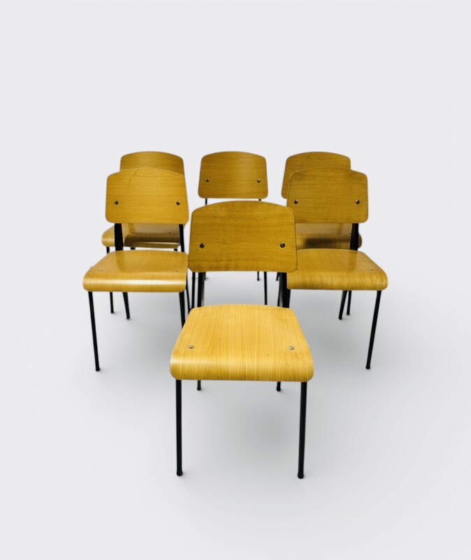 S 508 AG set of 6 Chairs Jean Prouve vitra Standard