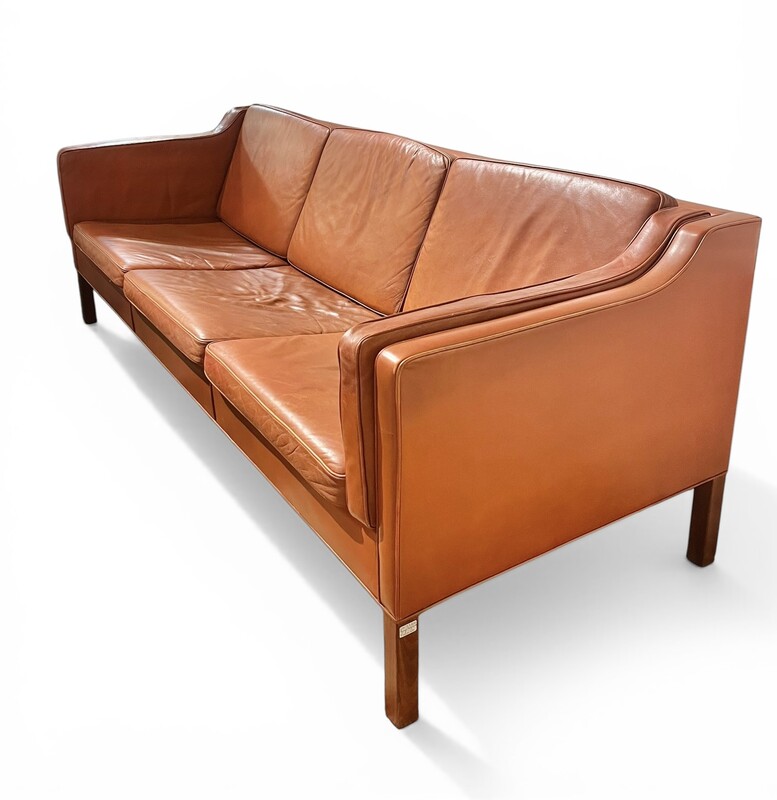 S 509 CK Borge Mogensen brown leather sofa 