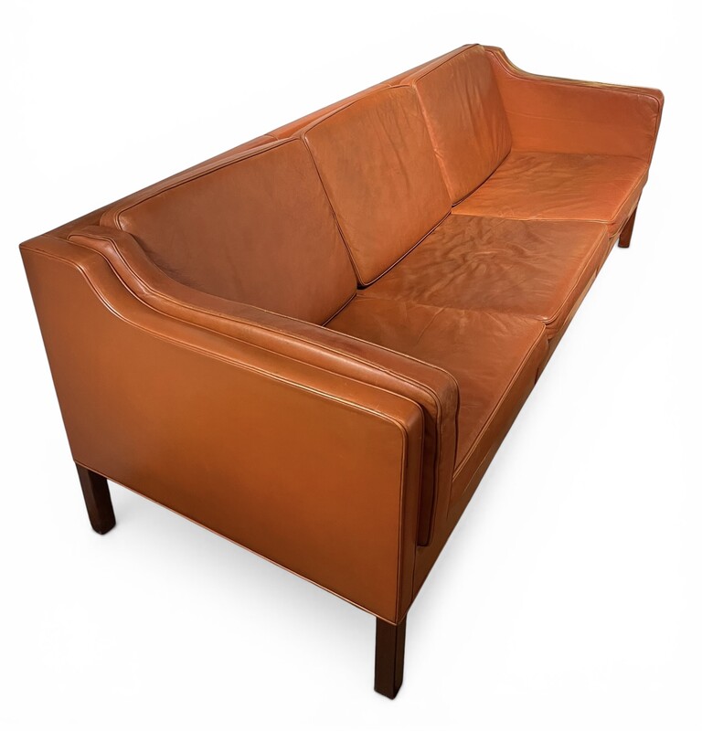 S 509 CK Borge Mogensen brown leather sofa 