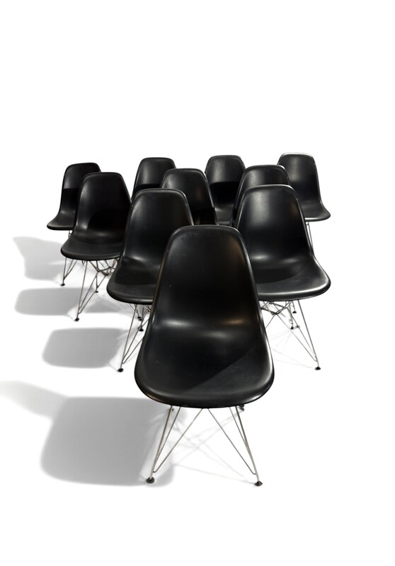 S 512 AG set of 10 Eames Chairs RE DSR by Vitra
