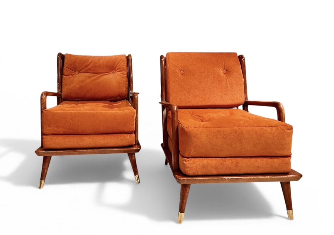 S 519 AS pair of Scandinavian armchairs 