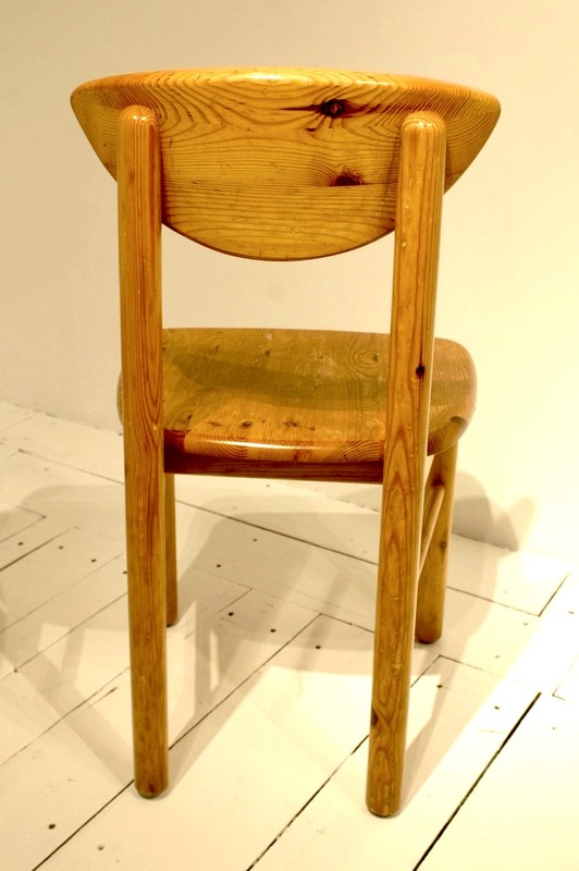 S 534 Dan Pair pine wood chairs by Rainer Daumiller, Denmark 1970s