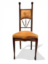 S 539 OB art nouveau sculpted wood chair by Majorelle, 1900