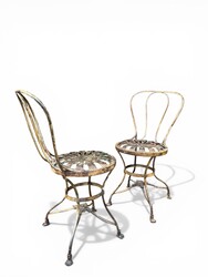 S 541 RD pair of Pair of garden chair, Arras Saint-Sauveur, 19th c.