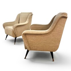 S 549 JD/RC pair of armchairs, 1950’s, totally restored 