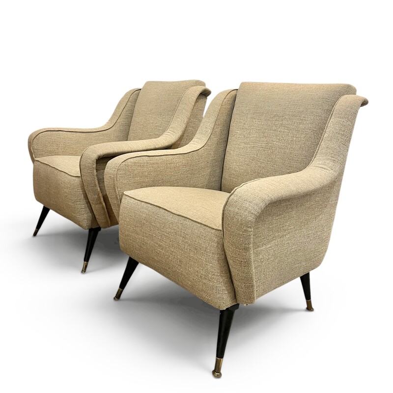 S 549 JD/RC pair of armchairs, 1950’s, totally restored 