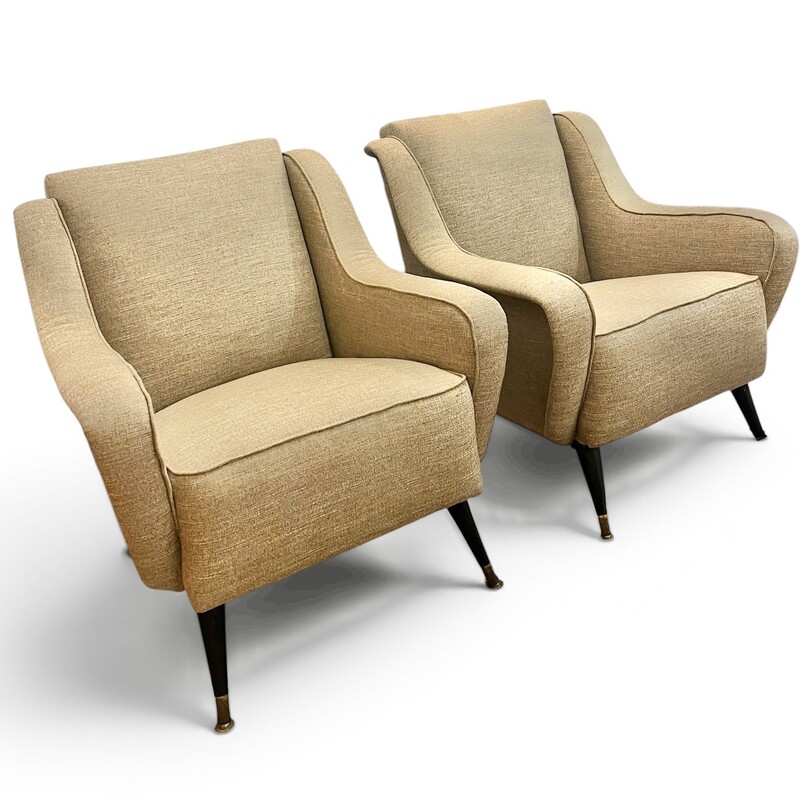 S 549 JD/RC pair of armchairs, 1950’s, totally restored 
