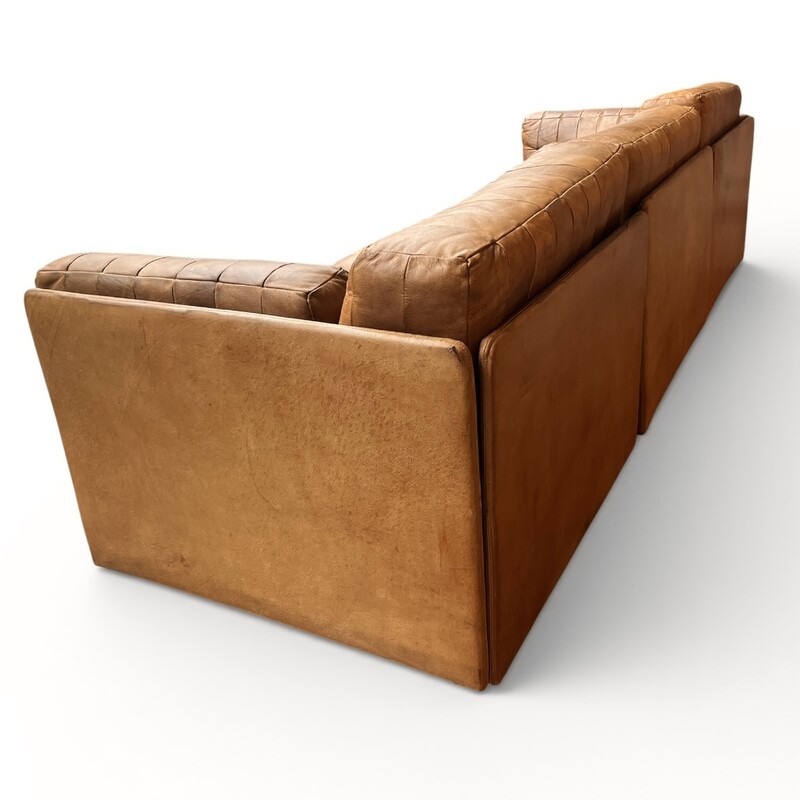 S 555 SC 3 seats modular leather sofa, 1970’s
